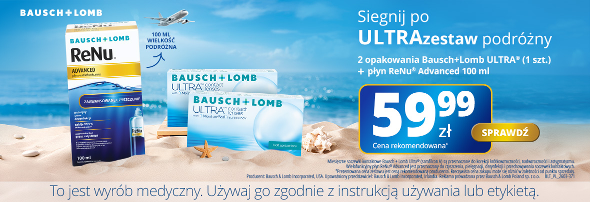 soczewki + płyn gratis