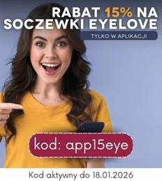 rabat 15% na soczewki eyelove