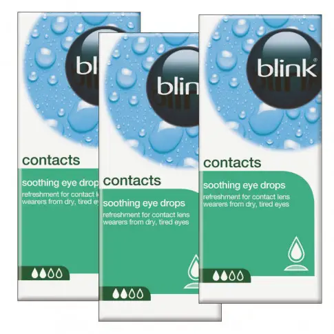 Krople Blink Contacts 2x10 ml + trzecie GRATIS
