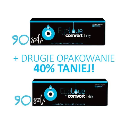 ZESTAW: EyeLove Comfort 90 szt. + drugie 40% taniej!