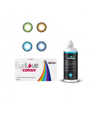 EyeLove Colors 2 szt. + płyn EyeLove Comfort 100 ml + pojemnik