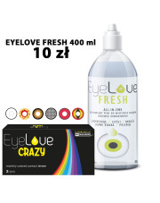 ZESTAW: EyeLove Crazy 2 szt. + EyeLove Fresh 400 ml ZA 10 ZŁ