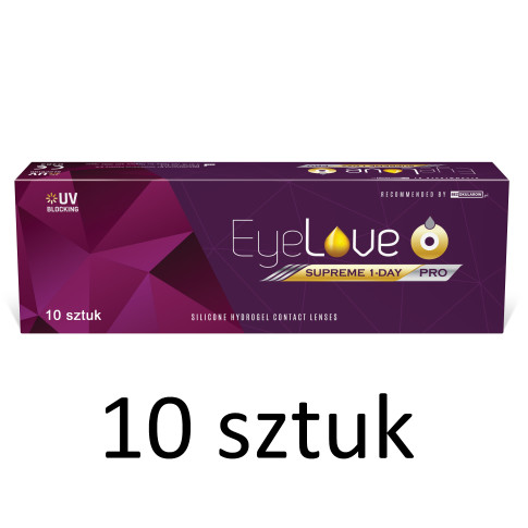 Zestaw testowy: EyeLove Supreme 1-Day PRO 10 sztuk