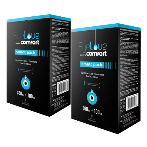 BLACK WEEKS: 2x EyeLove ultraComfort 360 ml + 100 ml - drugi za pół ceny
