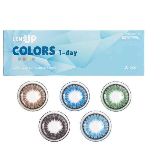 LensUp Colors 1-Day moc: 0,00 (zerówki) 10 sztuk