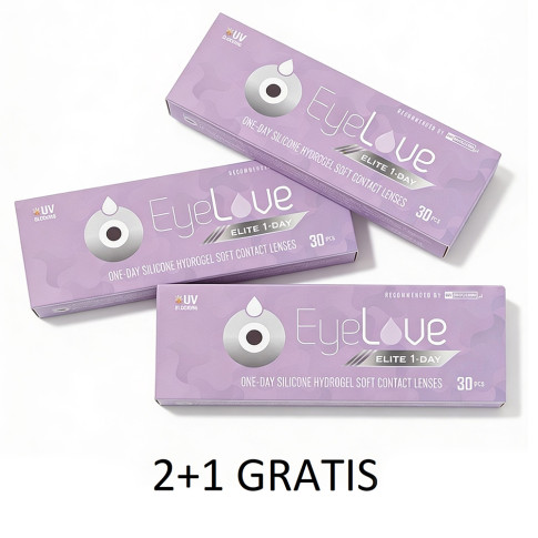 ZESTAW WIOSENNY: 2x EyeLove Elite 1-Day 30 szt. + trzecie opakowanie GRATIS
