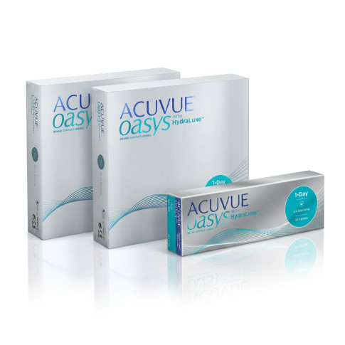 ZESTAW: 2x ACUVUE® OASYS 1-Day 90 szt. + ACUVUE® OASYS 1-Day 30 szt. ZA 1 ZŁOTY
