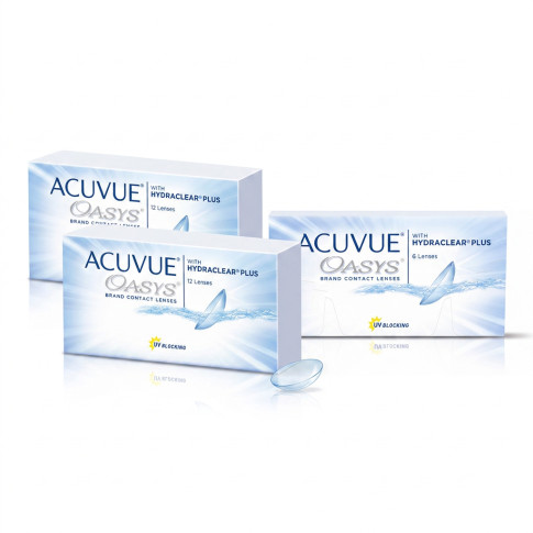 ZESTAW: 2x ACUVUE® OASYS 12 szt.. + ACUVUE® OASYS 6 szt. ZA 1 ZŁOTY