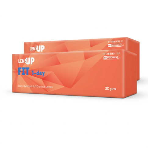 ZESTAW: LensUp Fit 1-Day 30 sztuk + DRUGIE OPAKOWANIE 50% TANIEJ!