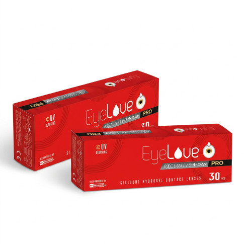 ZESTAW: EyeLove Exclusive 1-Day PRO 30 szt. + DRUGIE OPAKOWANIE 50% TANIEJ!
