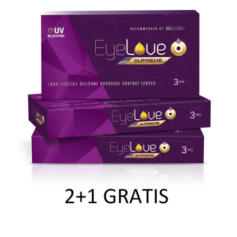 ZESTAW: 2x EyeLove Supreme Long-Lasting 3 sztuki + trzecie opakowanie GRATIS