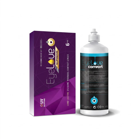 ZESTAW: EyeLove Supreme Long-Lasting 6 szt. + płyn EyeLove Comfort 100 ml GRATIS