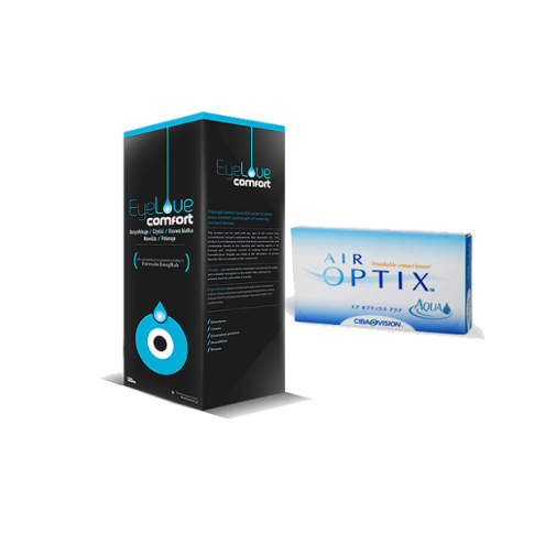 AIR OPTIX®  AQUA 6 szt. + EyeLove Comfort 360 ml