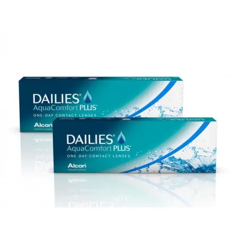 ZESTAW: Dailies Aqua Comfort Plus 2x30 szt. - drugie opakowanie 50% taniej