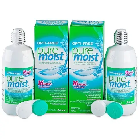 ZESTAW: Opti-Free PureMoist 3x300 ml + czwarty płyn 300 ml GRATIS!