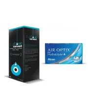 Air Optix PLUS Hydraglyde 6 szt. + Eyelove Comfort 500ml