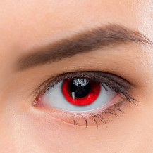 Jak zrobić czerwone oczy przy pomocy soczewek?